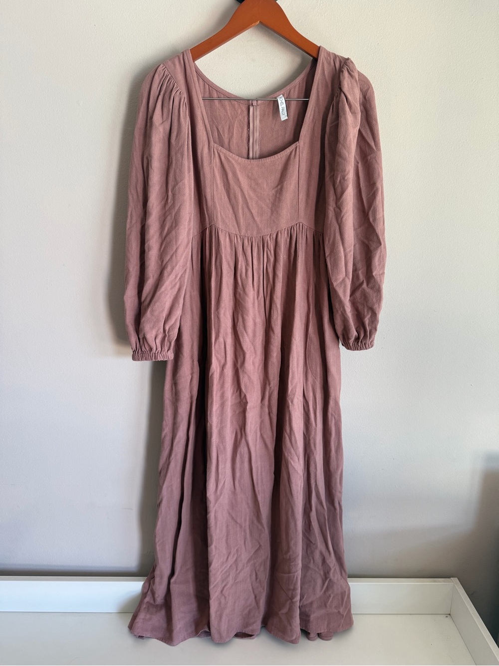 Women’s Mauve Long Sleeve‎ Maxi Dress XS